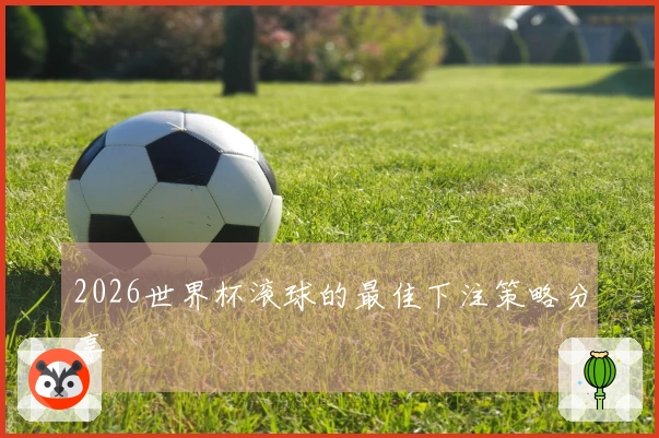 2026世界杯滚球的最佳下注策略分享